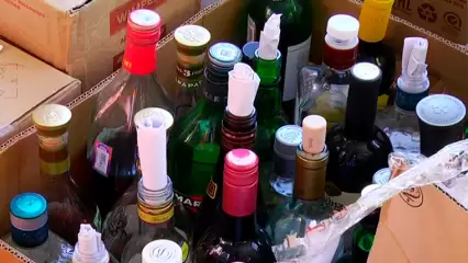 В Челнах полицейские нашли 2 тыс. литров водки и виски в гараже