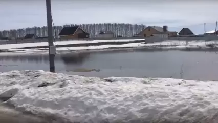 Талые воды топят два села под Челнами