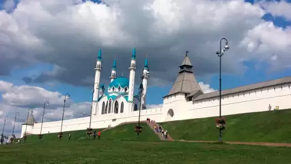 У Казанского Кремля частично обрушилась часть смотровой площадки