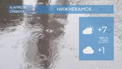 Прогноз погоды в Нижнекамске на 16-е апреля 2022 года
