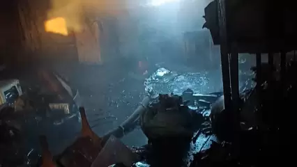 Этой ночью в Татарстане при пожаре в гараже погиб мужчина