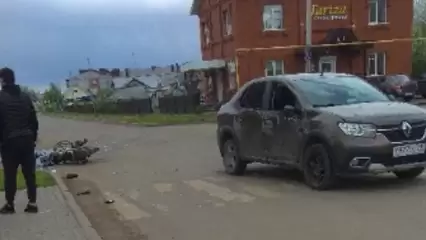 В Муслюмово подросток влетел на мопеде в легковушку - НТР 24