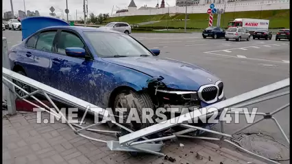 В Казани пассажиры BMW обвиняют иностранца в ДТП