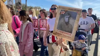 В Нижнекамске стартовало шествие «Бессмертного полка»