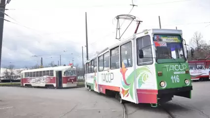 По улицам Нижнекамска проедет праздничный трамвай под песни военных лет