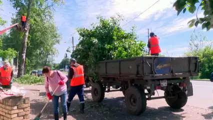 В Нижнекамске провели уборку на роднике на ул. Чабьинской