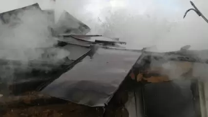 В Нижнекамском районе сгорели баня и веранда