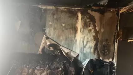 В селе Нижнекамского района в жилом доме загорелся чердак