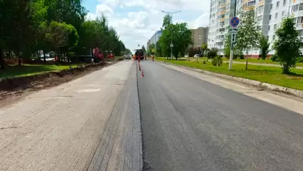 Из-за дождей ремонт дороги на пр. Химиков в Нижнекамске продлен до 11 июня