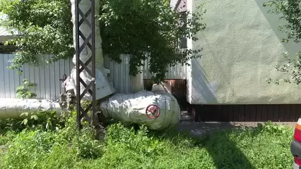 Канализационные стоки топят участки жителей посёлка Строителей в Нижнекамске