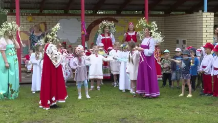 Нижнекамских дошкольников познакомили с традициями праздника Ивана Купала