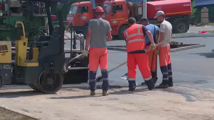 В Нижнекамске из-за ремонта дороги перекрыт перекресток и изменены два автобусных маршрута - НТР 24