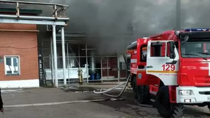 В Татарстане произошёл пожар на молочном комбинате