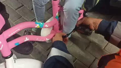 В Казани спасли шестилетнюю девочку, нога которой застряла в велосипеде