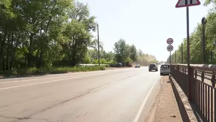 В Нижнекамске на дороге в сторону БСИ установили знак ограничения скорости