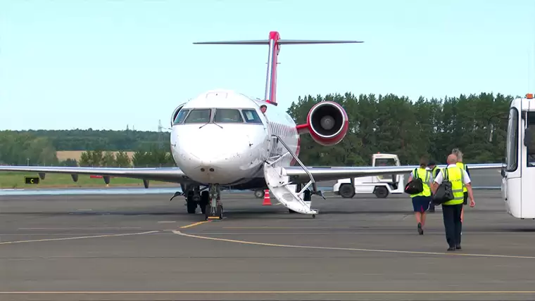 В нижнекамском аэропорту «Бегишево» торжественно открыли первый прямой рейс в Тобольск