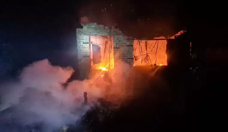 В селе Прости Нижнекамского района сгорел дачный дом