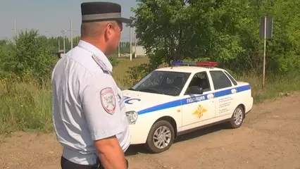В Нижнекамском районе поймали пьяного водителя из Нурлата