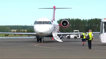 В нижнекамском аэропорту Бегишево торжественно открыли первый прямой рейс в Тобольск - НТР 24