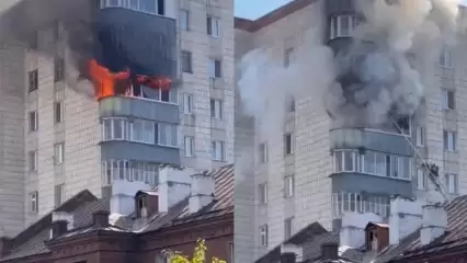 При пожаре в многоэтажке Зеленодольска спасли 11 человек – двое пострадали