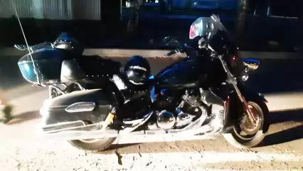 В Нижнекамске пара перевернулась на мотоцикле из-за пешехода