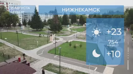 Прогноз погоды в Нижнекамске на 18-е августа 2022 года