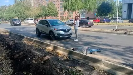 В Нижнекамске на пр. Строителей машина сбила мужчину
