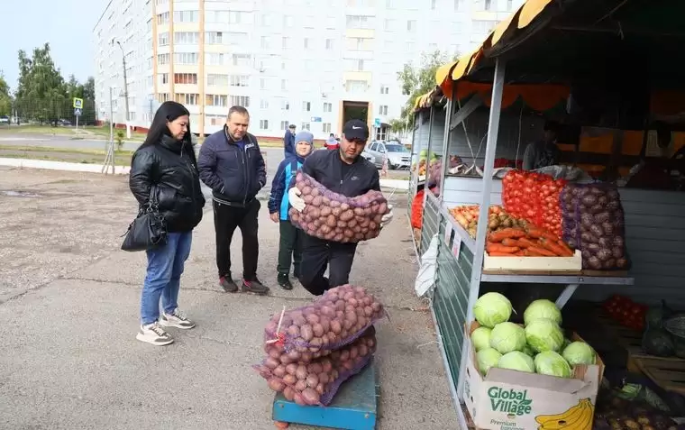 В Нижнекамске начали работать сельскохозяйственные ярмарки