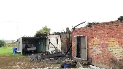 Огонь уничтожил баню и гараж в селе Нижнекамского района - НТР 24