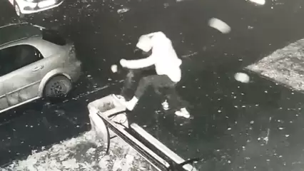 Ночью по Нижнекамску ходили вандалы и громили урны — видео - НТР 24