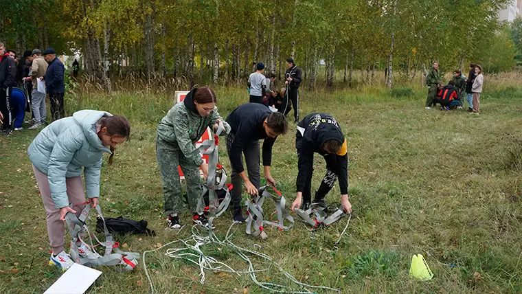 Студенты и школьники Нижнекамского района успешно справились с испытаниями на турслёте