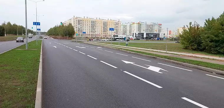 В Нижнекамске завершен капремонт дороги по улице Корабельной