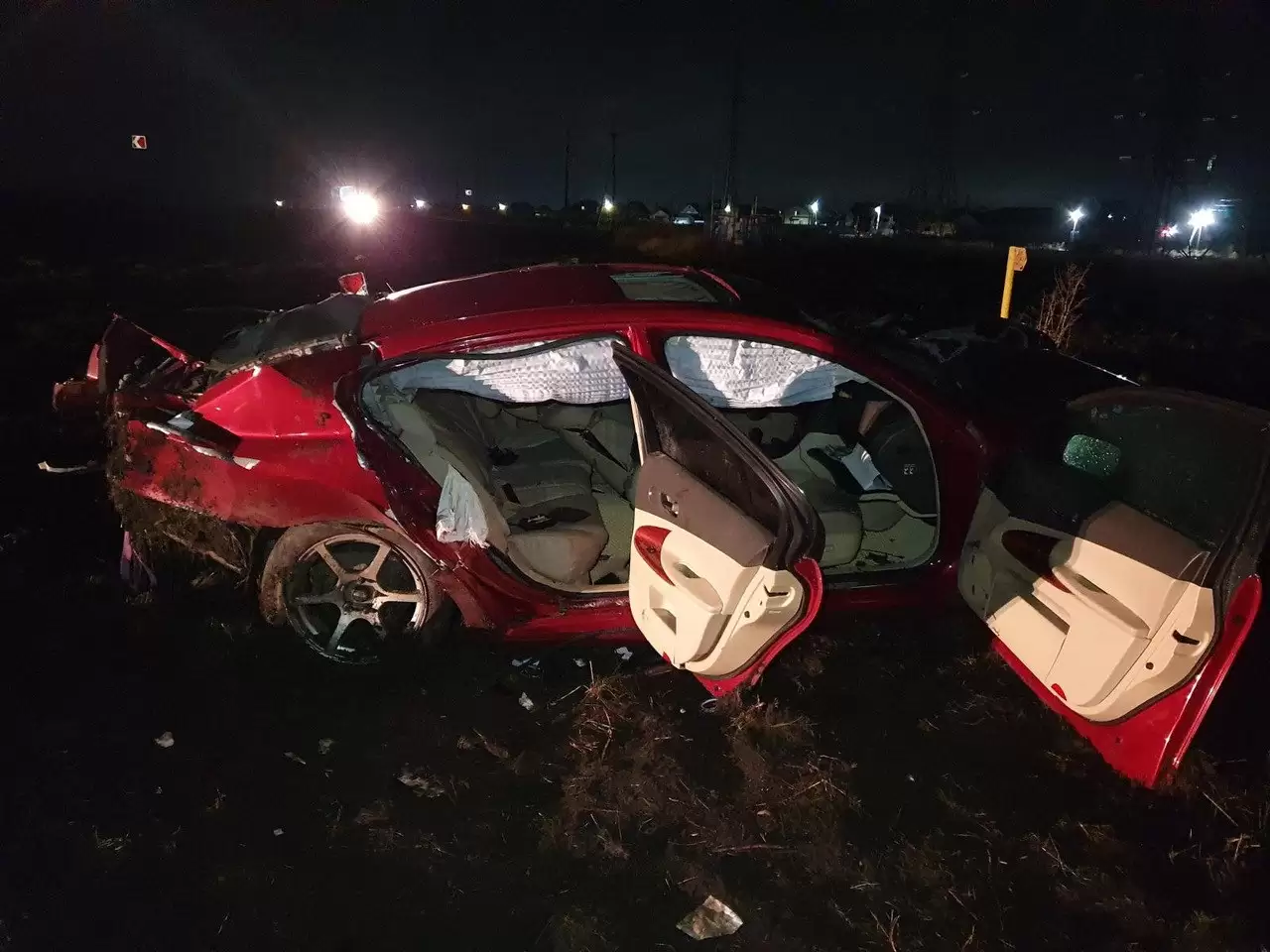 На трассе в Татарстане водитель «Лексуса» вылетел в кювет и погиб