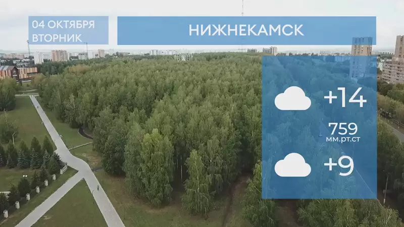 Прогноз погоды в Нижнекамске на 4-е октября 2022 года