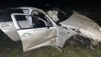В Татарстане BMW вылетела с трассы в кювет - водитель погиб