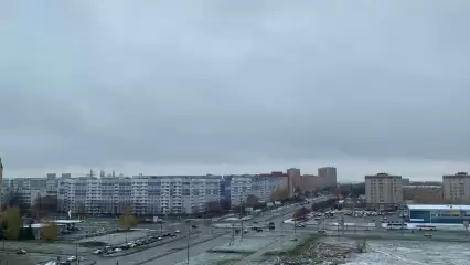 Ночью в Нижнекамске выпало много снега