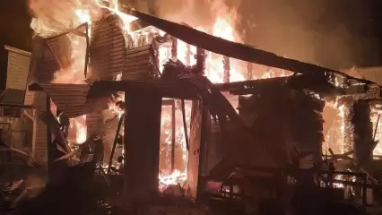 В Зеленодольском районе 34-летний дачник получил сильные ожоги в загоревшемся домике