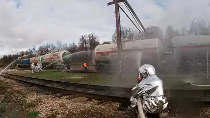 В Нижнекамске пожарные провели учения на газотранспортном предприятии - НТР 24