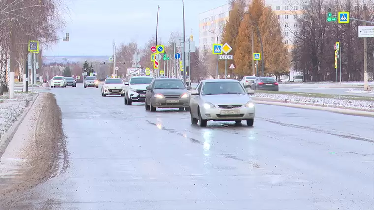 Из-за снегопада в Казани возникли 9-балльные пробки