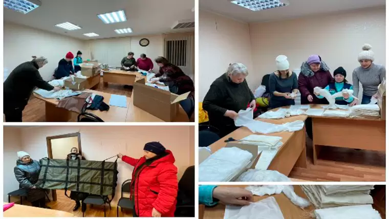 В Нижнекамске заработал мини-швейный цех по пошиву носилок для спасения раненых в зоне СВО