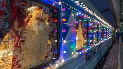В Татарстан прибудет поезд Деда Мороза из Великого Устюга - он побывает и в Челнах