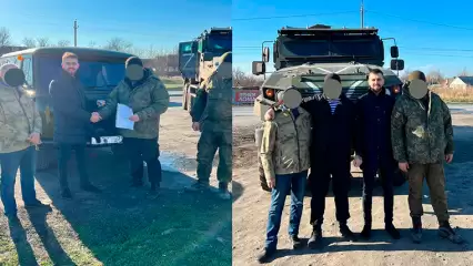 Бойцы татарстанского батальона «Тимер» получили автомобиль «УАЗ» из Нижнекамска