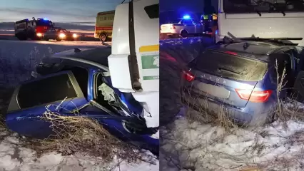 В Татарстане погиб водитель легковушки, столкнувшийся с «КАМАЗом»