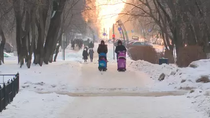 Жителей Татарстана ожидает мокрый снег и сильная гололедица