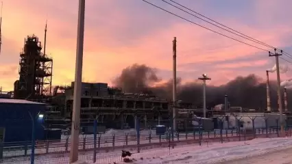 Пожар в промзоне Нижнекамска полностью потушен