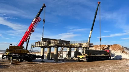 Путепровод около села Шингальчи на обходе Нижнекамска готов на 50% - НТР 24