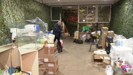 В бывшем здании военкомата Нижнекамска открылся склад гуманитарной помощи - НТР 24