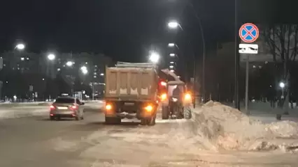 С улиц Нижнекамска вывезли почти 4 тыс. кубометров снега
