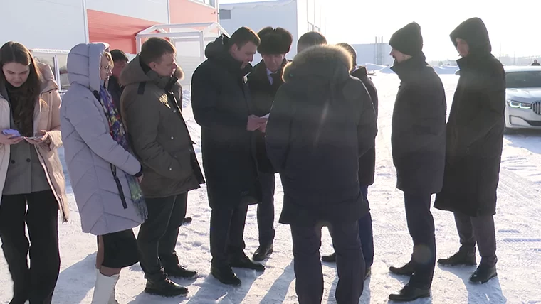 Министр экономики РТ ознакомился с ходом строительства третьей очереди промпарка в Нижнекамске
