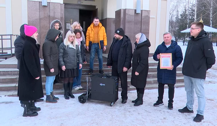 В Нижнекамске благотворители передали церкви сварочный аппарат